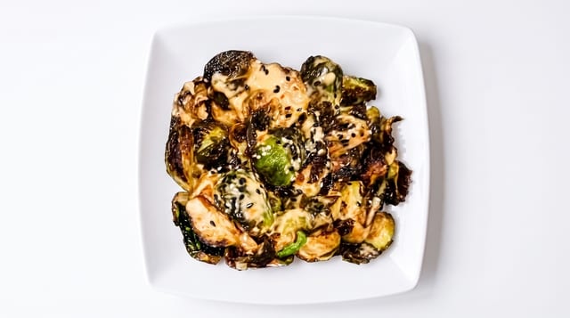 Fried Brussels Sprouts.